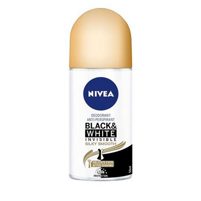Nivea desodorizante Roll-On Black And White invisívelSilky Smooth 50ml